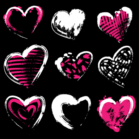 Abstract illustration with heart.のイラスト素材