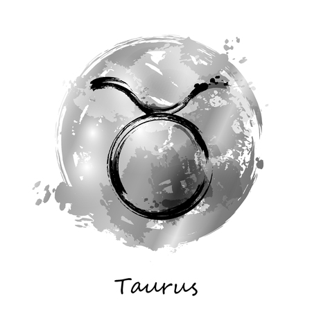 Abstract illustration of the zodiac sign Taurus. Zodiac icon. Astrology.のイラスト素材