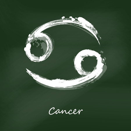 Abstract illustration of the zodiac sign Cancer. Zodiac icon. Astrology.のイラスト素材