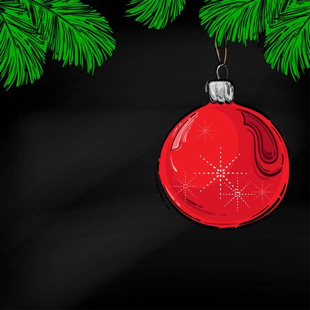 Abstract vector illustration of a New Year's ball.のイラスト素材