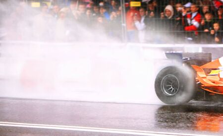 Formula One Car Wheelspin Formula One Car Wheelspin