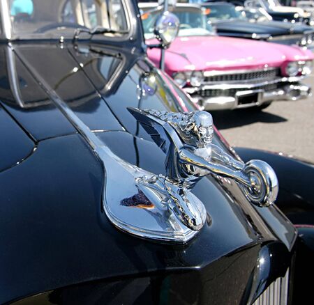  Close up shot of car  classic car detail                            の写真素材