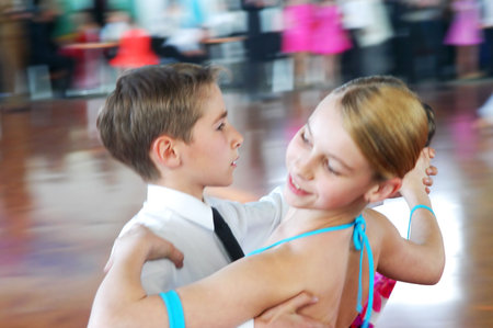 KIEV, UKRAINE - MAY 10: Couple dancing during the 9th International Open Dance Sport festival Kaleydoskop-2007 on May 10, 2007 in Kiev, Ukraineのeditorial素材