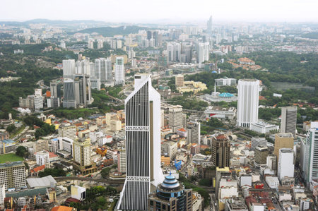 Aerial view of Kuala Lumpur 