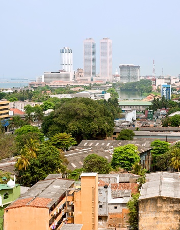 panorama of Colombo- the capital of Sri Lankaの写真素材