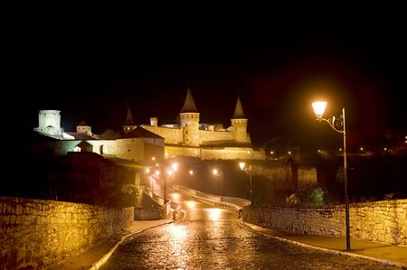 Kamyanets-Podilsky Castle - is a former Ruthenian-Lithuanian  castle located in the historic city of Kamianets-Podilskyi, Ukraine. The castle and its surrounding complex is one of the Seven Wonders of Ukraine.の写真素材