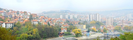 Uzice  is a city and municipality in western Serbia, located at the banks of the Detinja river.の写真素材