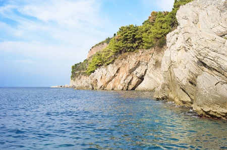 Montenegro coast. Petrovac , Montenegroの写真素材