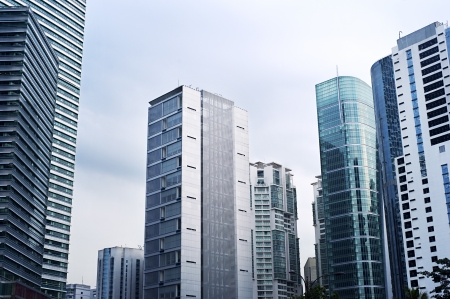 Skyscrapers in Kuala Lumpur business centerの写真素材