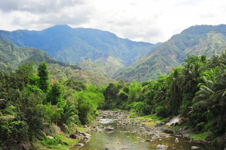 River in Cordillera mountains, Philippinesの写真素材