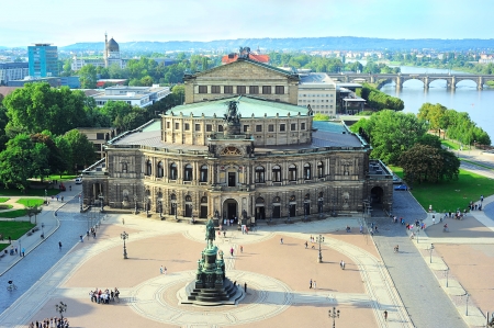 Semper Opera House in Dresden, Germany.のeditorial素材