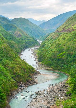 River in Cordillera mountains, Philippinesの写真素材