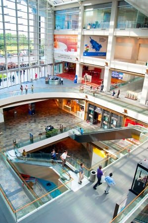 Singapore, Republic of Singapore - May 09, 2013   Shopping mall at Marina Bay Sands Resort in Singapore  It is billed as the worldのeditorial素材