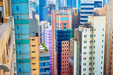Housing problem in Hong Kong. With a land mass of 1,104 km and a population of 7 million people, Hong Kong is one of the most populated areas in the worldの写真素材