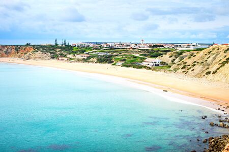 View of Sagres village, Portugal. Famous tourist destination.の写真素材