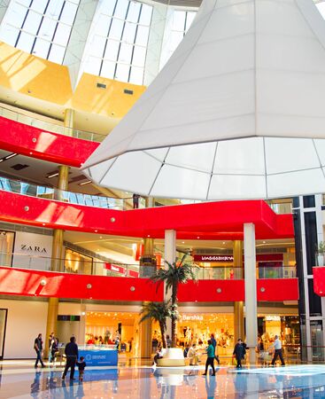 TBILISI, GEORGIA - MAY 05, 2015: Tbilisi Mall - largest shopping mall in the Southern Caucasus. The Mall occupies a total of four floors with a GLA of approximately 74,000 mÂ² .のeditorial素材