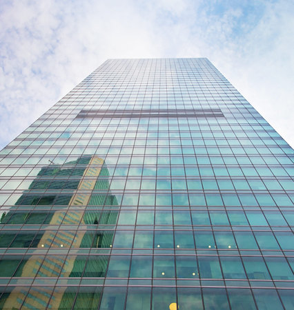 Modern office skyscraper rise to the sky in Singapore