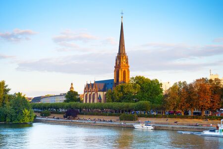The DreikÃ¶nigskirche is a Lutheran parish church in Frankfurt, Germanyの写真素材