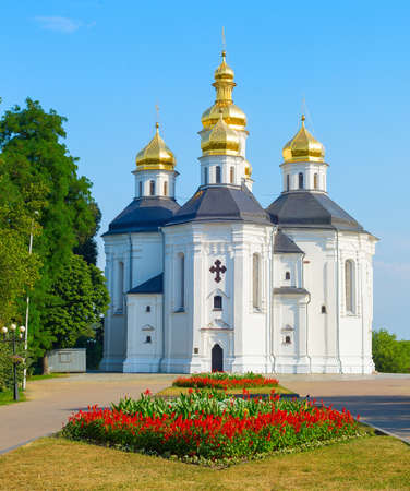 Catherine's Church is a functioning church in Chernihiv, Ukraine. Main tourist attractionの写真素材
