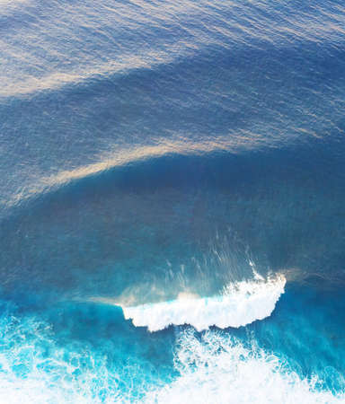 Aerial view of the Atlantic ocean, Madeira island, Portugal. backgroundの写真素材