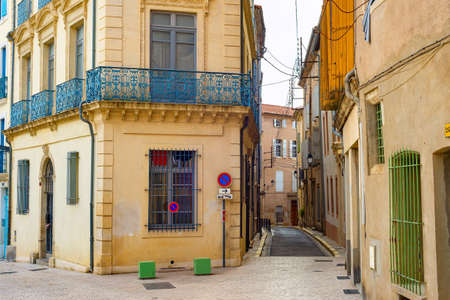 Street view of old town. BÐµziers, Franceの写真素材