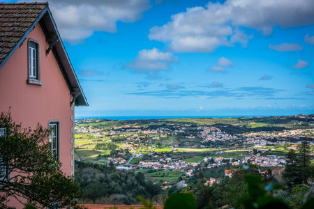 Old House Overlooking Portugal Countrysideの写真素材