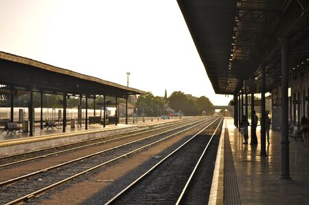 Train station in Spainのeditorial素材