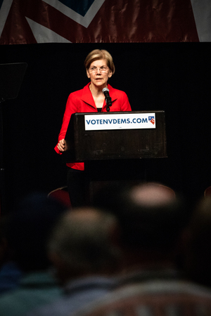 Reno, NV - June 23, 2018 - Elizabeth Warren At Nevada State Democratic Conventionのeditorial素材