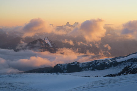 Sunset from Elbrus Base Camp