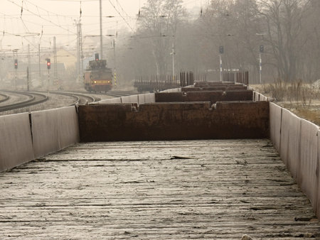 train in countryside