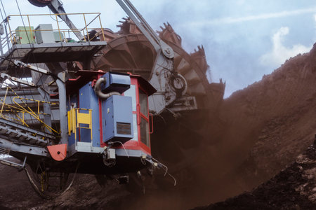 coal mine in the countryside