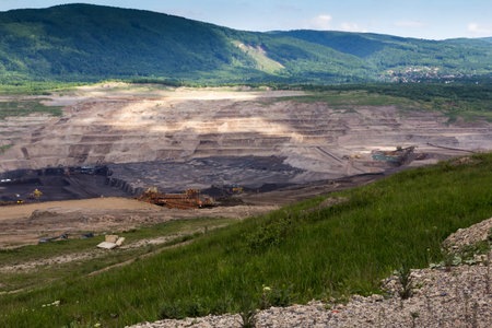 coal mine in the countryside