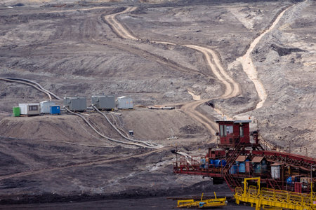 coal mine in the countryside