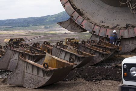 coal mine in the countrysideの写真素材