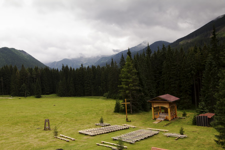 Mountains with forest in the Slovak Republicのeditorial素材