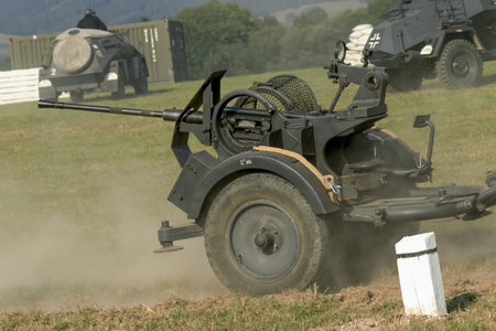 troops and equipment in the historic Battle