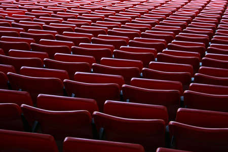 Seats on the stadium of Manchester Unitedの写真素材