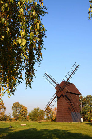 Single windmillの写真素材