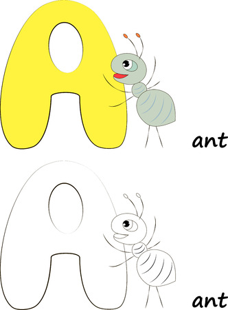 Illustration of an ant for kidsのイラスト素材