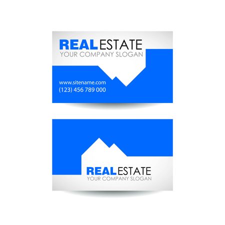 Real estate logo design. Real Estate business company. Building logo. Real estate design concept. Real estate business card design. Architectureのイラスト素材