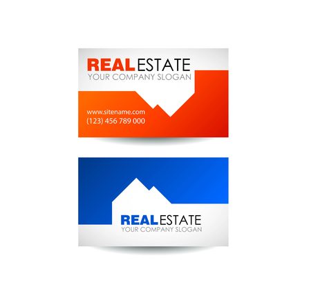 Real estate logo design. Real Estate business company. Building logo. Real estate design concept. Real estate business card design. Architectureのイラスト素材