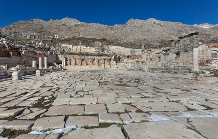 Roman agora in Sagalassos, Turkeyの写真素材