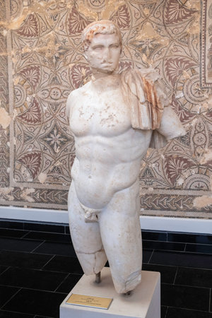 Beautiful marble statue of king Juba II from Caesarea Iol, Algeria