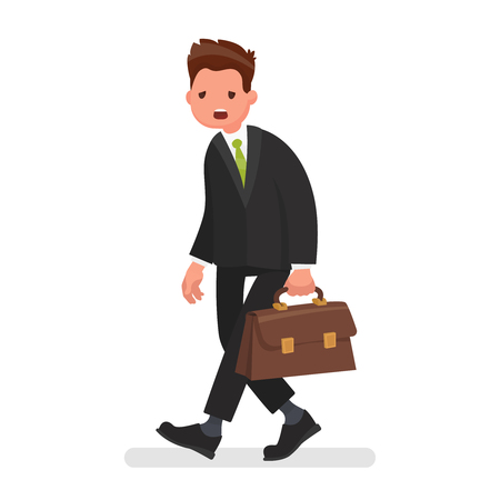 Tired office worker icon.のイラスト素材