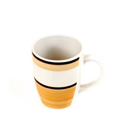 Mug isolated on white backgroundの写真素材