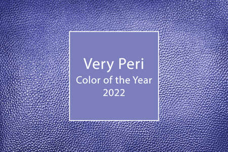 Violet leather background texture. Very peri Color of the Year 2022.の写真素材