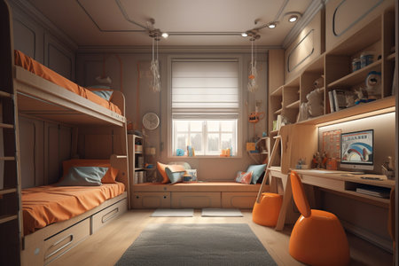 Stylish interior of children room.の素材