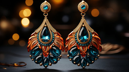 Statement Earrings: Bold and fashionable earring design.の素材
