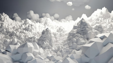 White 3D abstract background texture.の素材