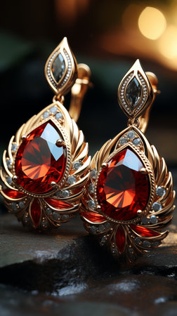 Statement Earrings: Bold and fashionable earring design.の素材